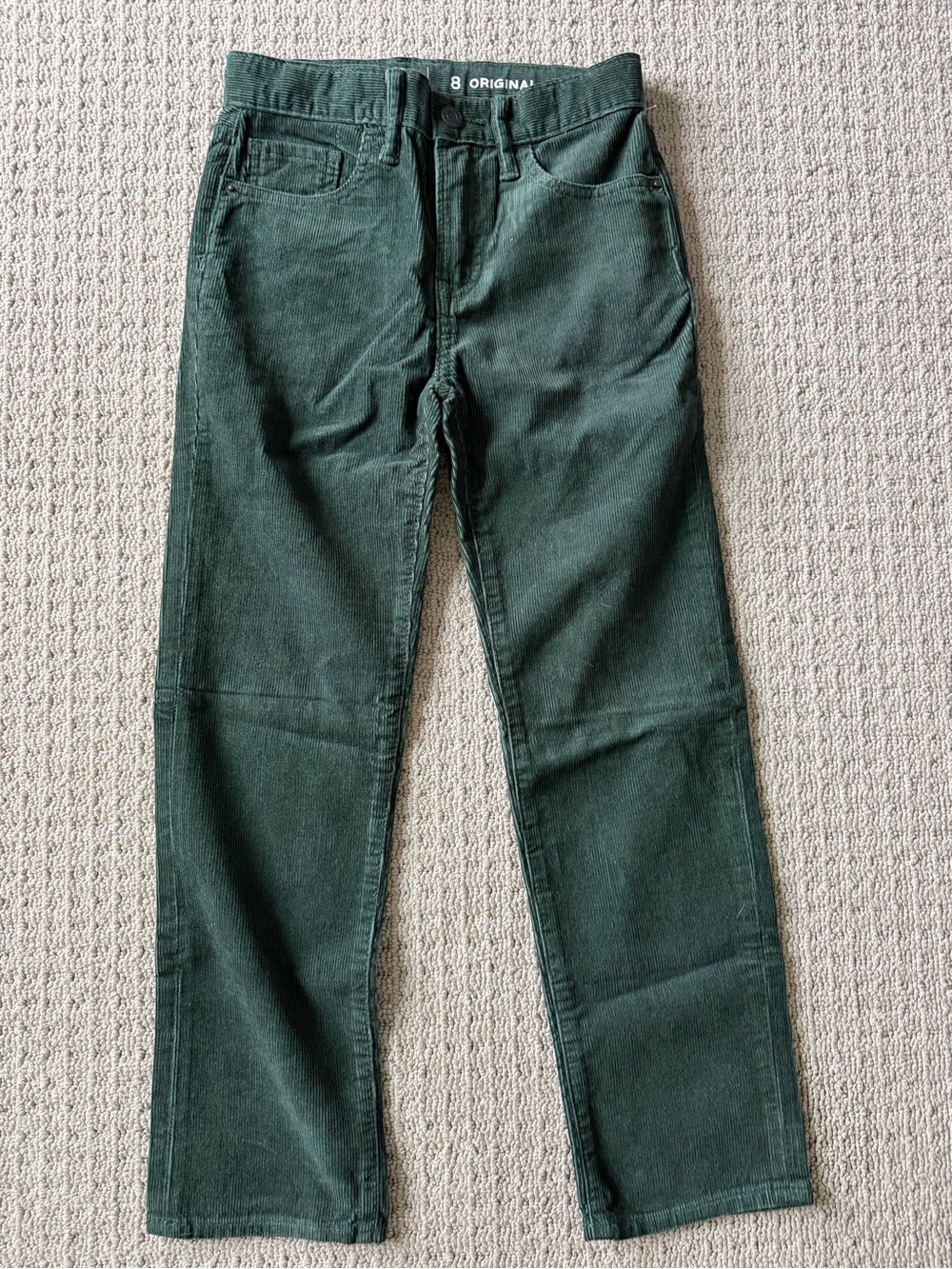 Boy’s Green Corduroy Pants